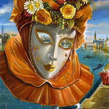 Оригинал схемы вышивки «Венеция, карнавал5» (№1434012)