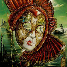 Схема вышивки «Венеция, карнавал7»