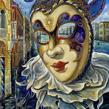 Оригинал схемы вышивки «Венеция, карнавал10» (№1434018)