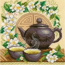 Оригинал схемы вышивки «Зеленый чай с жасмином» (№1438771)