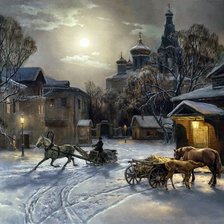 вечер в деревне ( михаил саратов)
