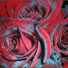 Оригинал схемы вышивки «розы» (№1444676)