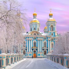 Оригинал схемы вышивки «Никольский собор Петербург» (№1445528)