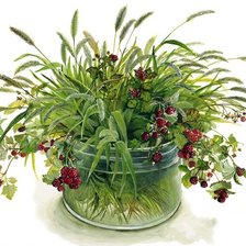 Оригинал схемы вышивки «ягоды и травы фуджико» (№1446406)