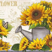 Оригинал схемы вышивки «солнечные цветы» (№1449643)