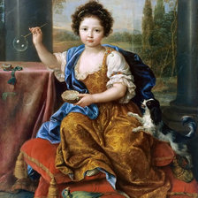 Оригинал схемы вышивки «девочка с мыльными пузырями» (№1456782)