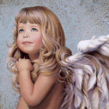 Схема вышивки «ангел-ребенок 2»
