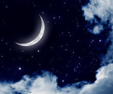 Схема вышивки «ночь луна»