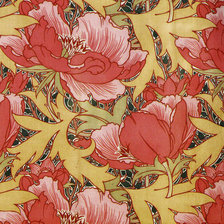 Схема вышивки «William Morris маки на подушку»