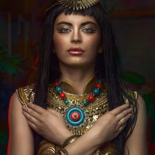 Оригинал схемы вышивки «египетская царица» (№1566800)