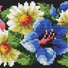 Оригинал схемы вышивки «цветы» (№1579887)