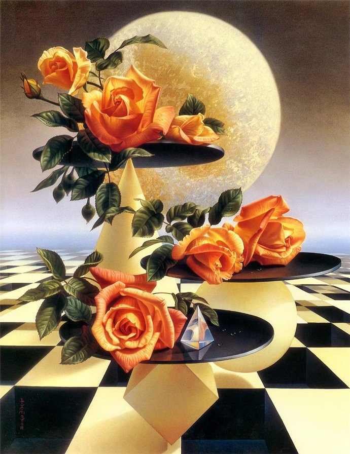 мэерворд 3 - удивительный мир, цветы, розы - оригинал