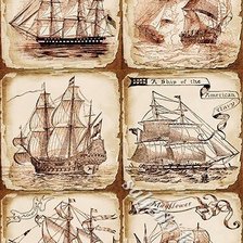 Схема вышивки «корабли»