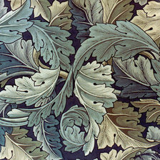 Схема вышивки «листья уильям моррис»