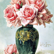 Оригинал схемы вышивки «розы» (№1614213)