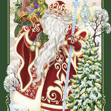 Оригинал схемы вышивки «Дед мороз» (№1614964)