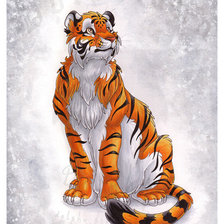 Оригинал схемы вышивки «Тигр» (№1622726)