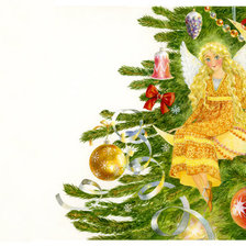 Оригинал схемы вышивки «рождественская феечка» (№1631420)