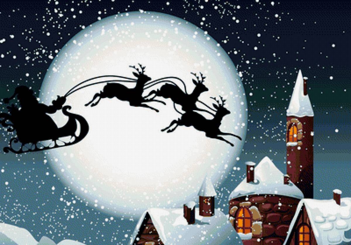 Санта - дед мороз, праздник, рождество, новый год, зима - предпросмотр