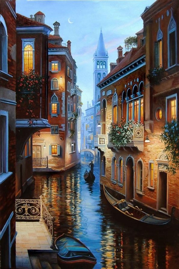 Венеция - пейзажи, дома, города - оригинал