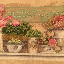 Схема вышивки «цветы парижа»
