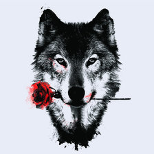 Схема вышивки «Волчара»