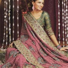 Схема вышивки «индийская красавица»
