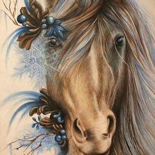 Оригинал схемы вышивки «Красота лошади» (№1664288)