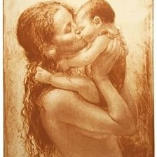 Оригинал схемы вышивки «Материнская любовь» (№1670154)