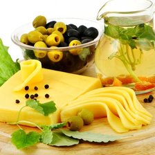 Оригинал схемы вышивки «Сыр и оливки» (№1680254)