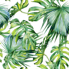 Оригинал схемы вышивки «Тропические листья» (№1702104)