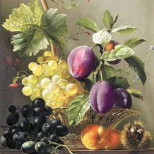Схема вышивки «Фрукты, виноград»