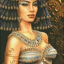 Оригинал схемы вышивки «Египетская царица» (№1720303)