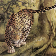 Схема вышивки «Леопард»