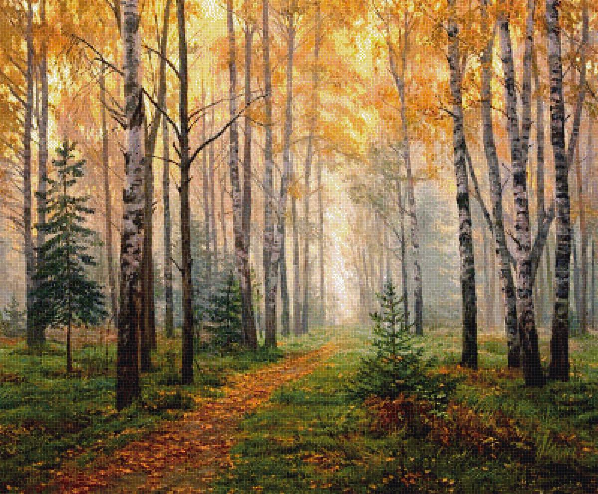 осень в лесу - осень, природа, пейзаж - предпросмотр