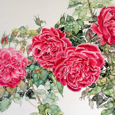 Оригинал схемы вышивки «Розы» (№1747404)
