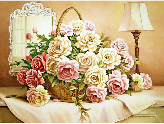 Серия "Розы". Букет - флора, букет, розы, цветы - оригинал