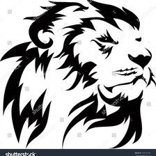Схема вышивки «голова льва»