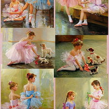 Оригинал схемы вышивки «балерины» (№1761870)
