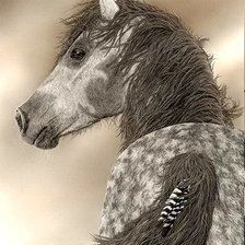 Оригинал схемы вышивки «лошадь» (№1772937)