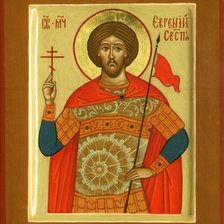 Оригинал схемы вышивки «Мученик Евге́ний Севастийский» (№1776617)
