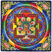 Схема вышивки «Мандала Авалокитешвары»