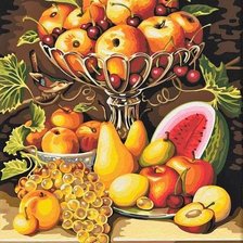 Оригинал схемы вышивки «Натюрморт с фруктами» (№1784411)