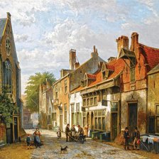 Оригинал схемы вышивки «Переулок. Голландия 19 век» (№1807450)