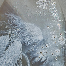 Схема вышивки «снежный ангел»