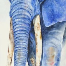 Схема вышивки «Синий слон»