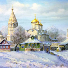 Худ. Астапова Гала. Покровский монастырь.Суздаль