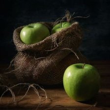 Оригинал схемы вышивки «яблоки в мешке» (№1840162)