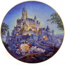 Схема вышивки «Замок из сказки "Золушка"»