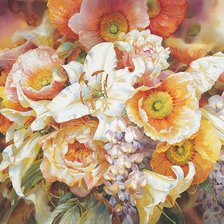 Оригинал схемы вышивки «серия цветы: белые лилии» (№1858333)